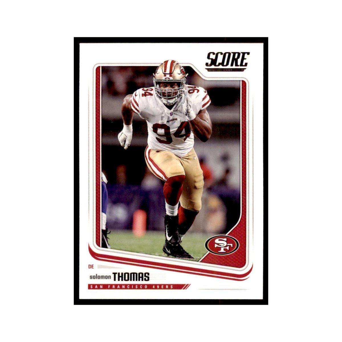 Solomon Thomas 2018 Score #288 Baseball Cards Football Card NM