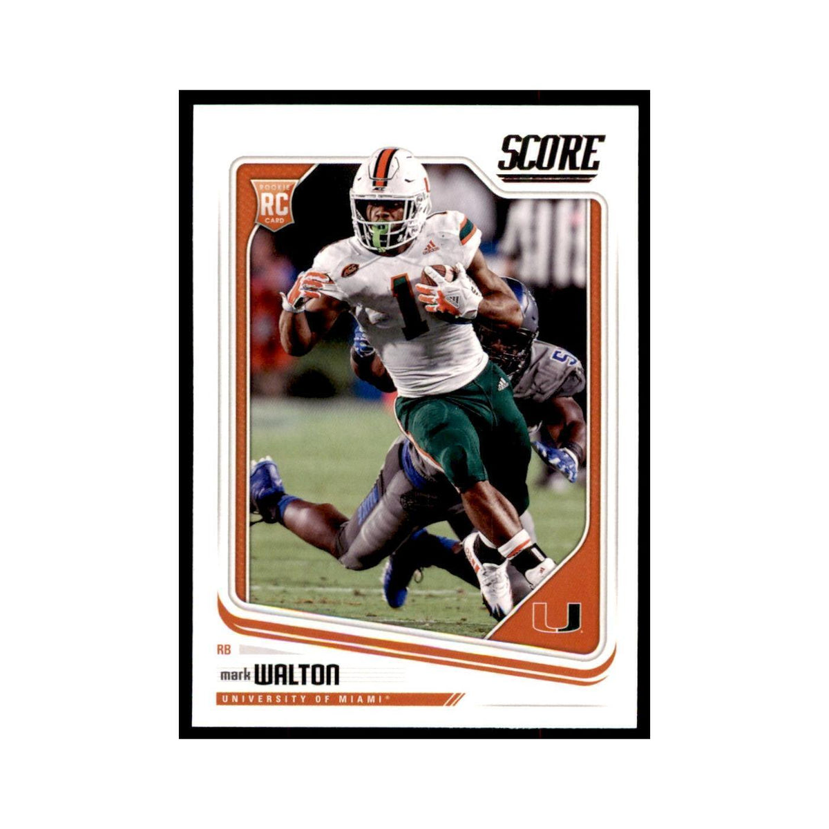 Mark Walton Rookie 2018 Score #373 Baseball Cards Football Card NM