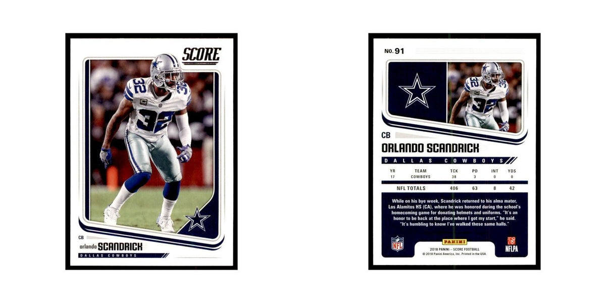 Orlando Scandrick 2018 Score #91 Baseball Cards Football Card NM