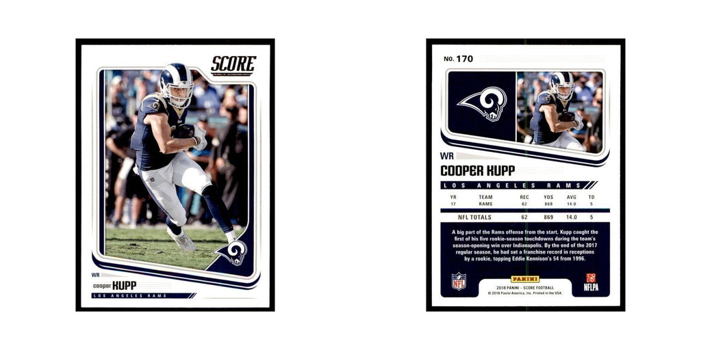 Cooper Kupp 2018 Score #170 Baseball Cards Football Card NM