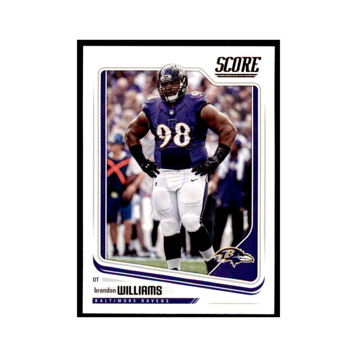 Brandon Williams 2018 Score #31 Baseball Cards Football Card NM