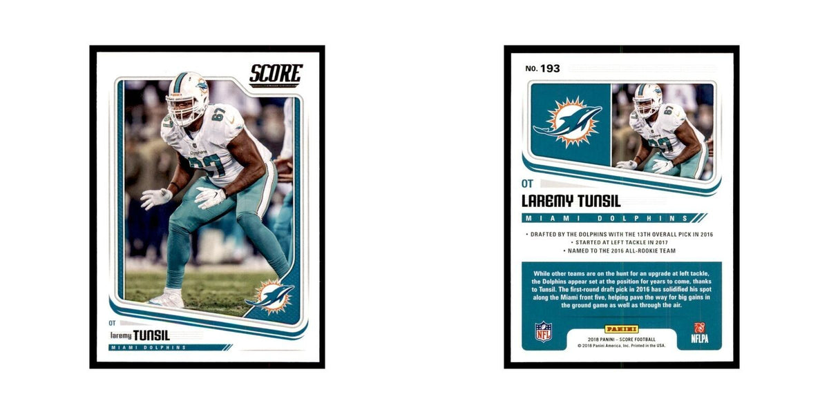 Laremy Tunsil 2018 Score #193 Baseball Cards Football Card NM