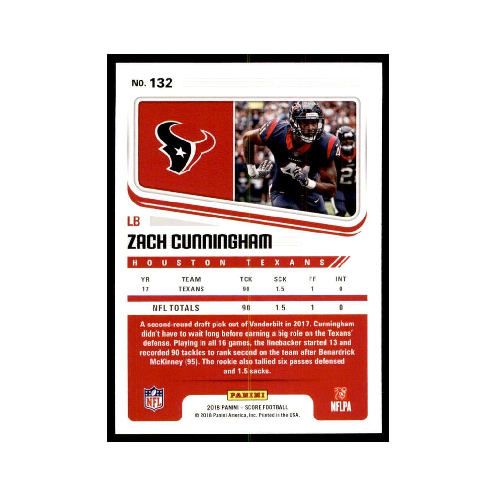 Zach Cunningham 2018 Score #132 Baseball Cards Football Card NM