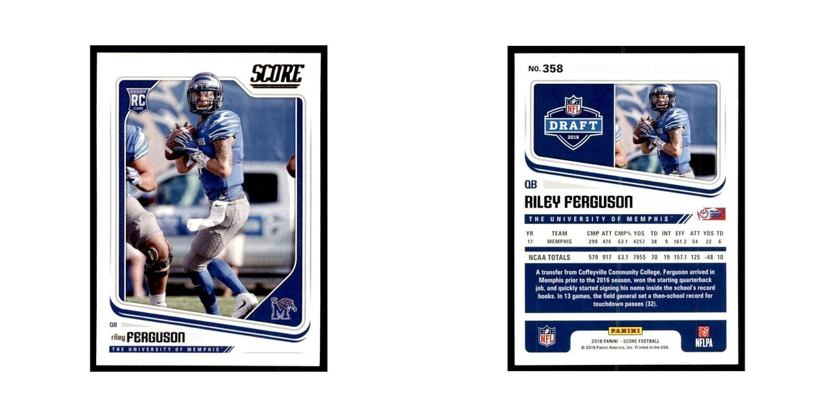 Riley Ferguson Rookie 2018 Score #358 Baseball Cards Football Card NM