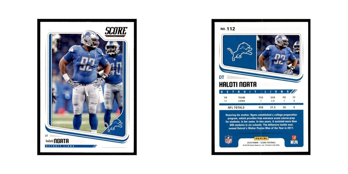 Haloti Ngata 2018 Score #112 Baseball Cards Football Card NM