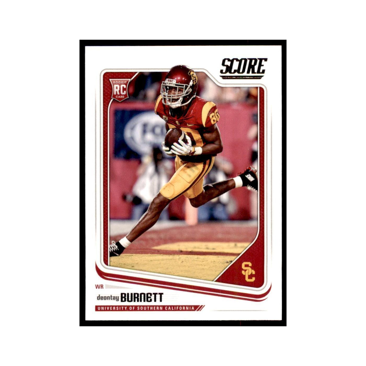 Deontay Burnett Rookie 2018 Score #386 Baseball Cards Football Card NM
