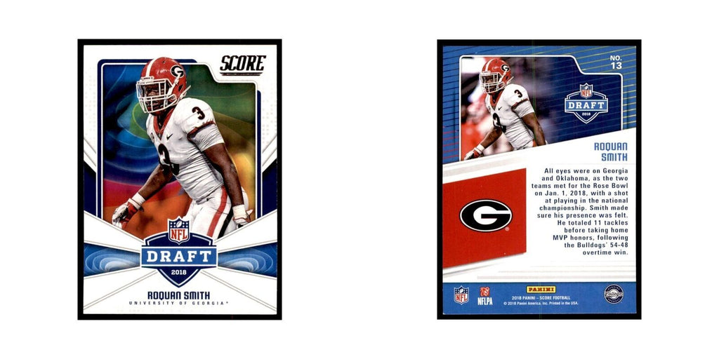 Roquan Smith 2018 Score #13 Baseball Cards Football Card NM