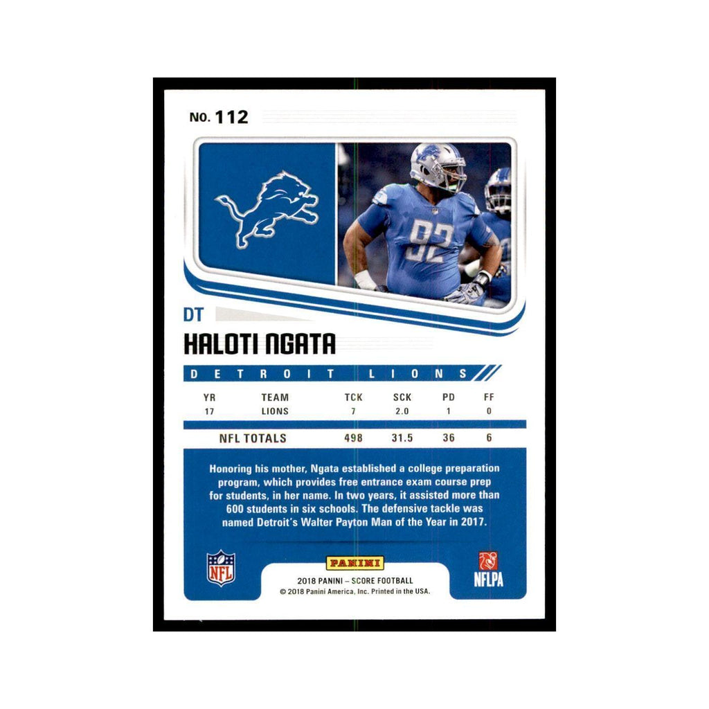 Haloti Ngata 2018 Score #112 Baseball Cards Football Card NM