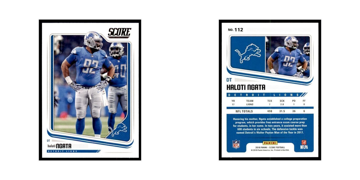 Haloti Ngata 2018 Score #112 Baseball Cards Football Card NM