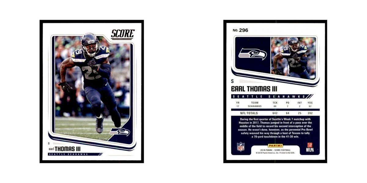 Earl Thomas III 2018 Score #296 Baseball Cards Football Card NM