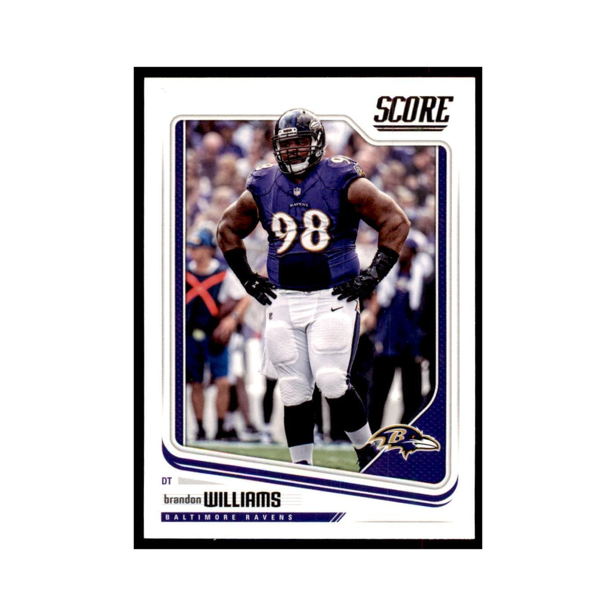 Brandon Williams 2018 Score #31 Baseball Cards Football Card NM