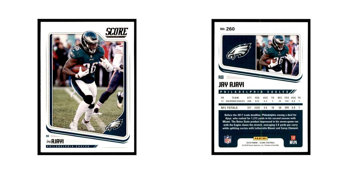 Jay Ajayi 2018 Score #260 Baseball Cards Football Card NM