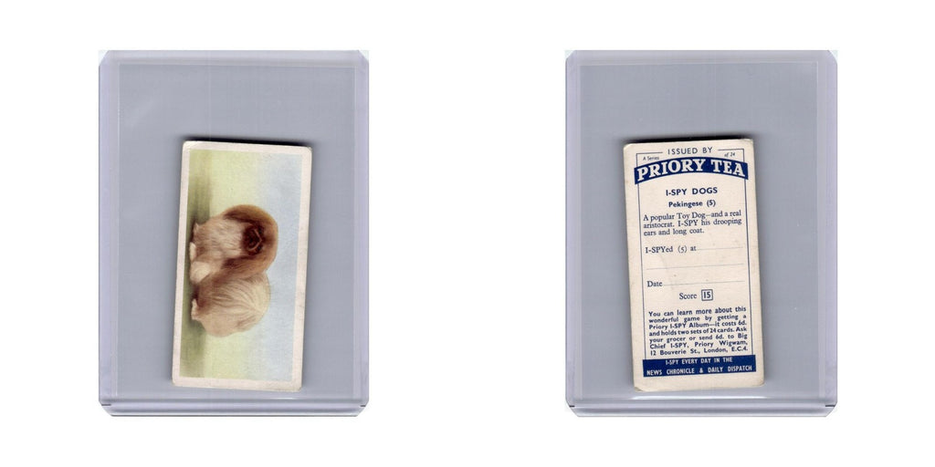 Pekingese 1957 Priory Tea I-Spy Dogs #5.0 Baseball Card VG