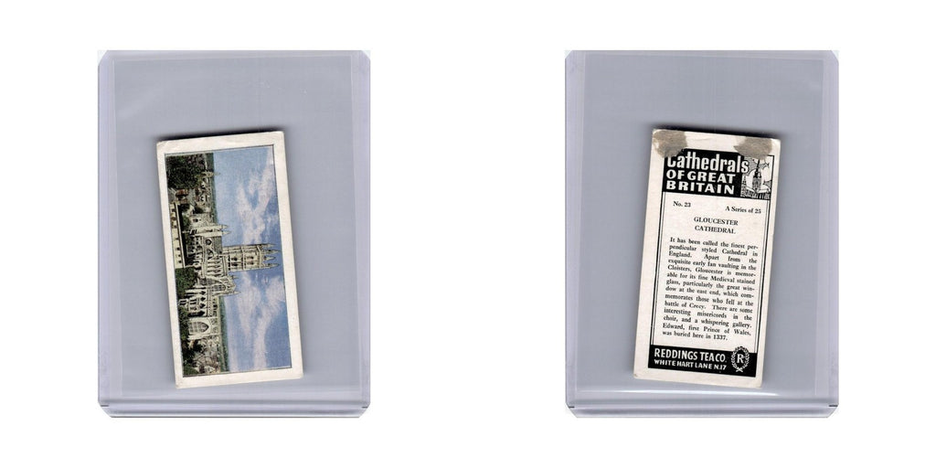 Gloucester 1964 Reddings Tea Cathedrals of Great Britain #23.0 Baseball Card VG