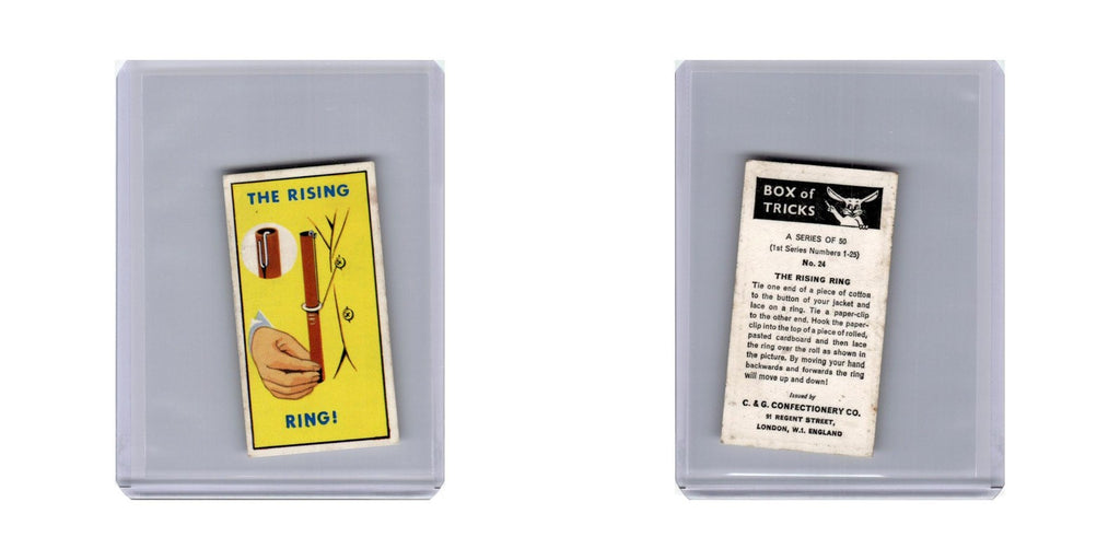 The Rising Ring 1965 C G Confectionery Box of Tricks #24.0 Baseball Card VG