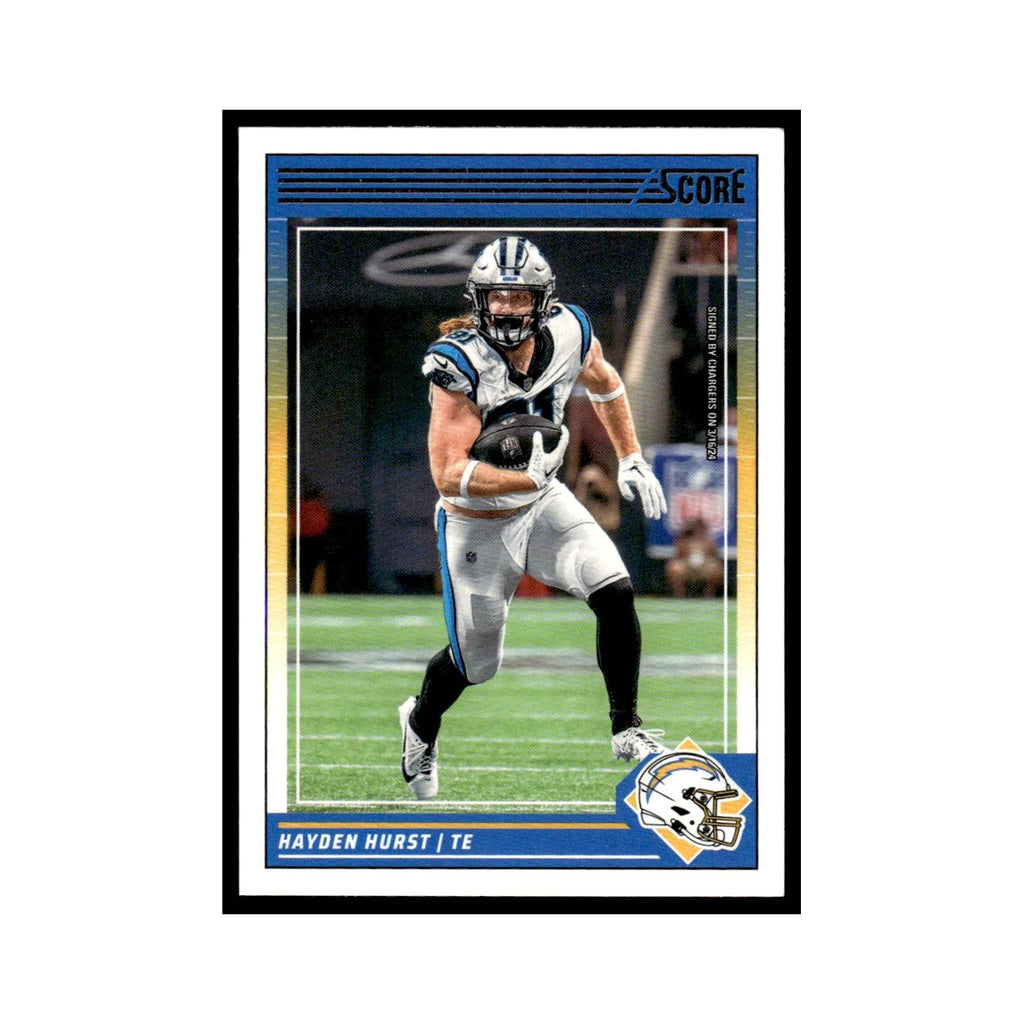 Hayden Hurst 2024 Score #40 Los Angeles Chargers Football Card NM