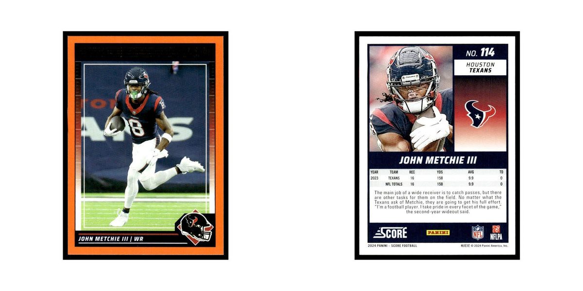 John Metchie III 2024 Score #114 Houston Texans Football Card NM