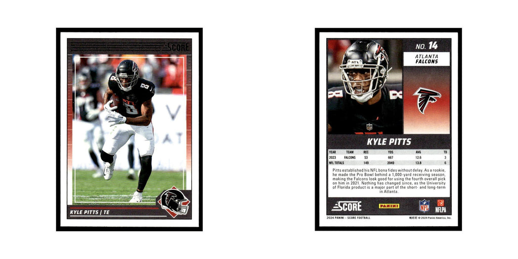 Kyle Pitts 2024 Score #14 Atlanta Falcons Football Card NM