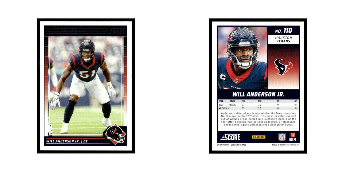Will Anderson Jr. 2024 Score #110 Houston Texans Football Card NM