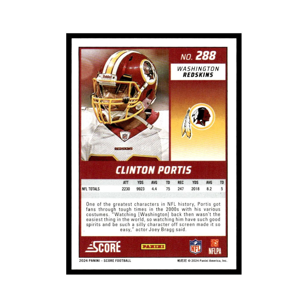 Clinton Portis 2024 Score #288 Washington Redskins Football Card NM