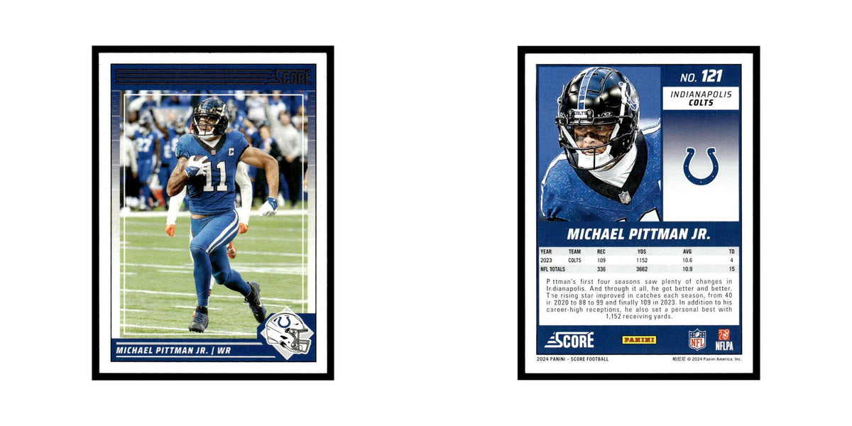 Michael Pittman Jr. 2024 Score #121 Indianapolis Colts Football Card NM