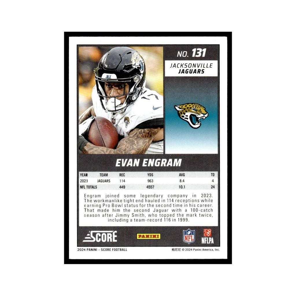 Evan Engram 2024 Score #131 Jacksonville Jaguars Football Card NM