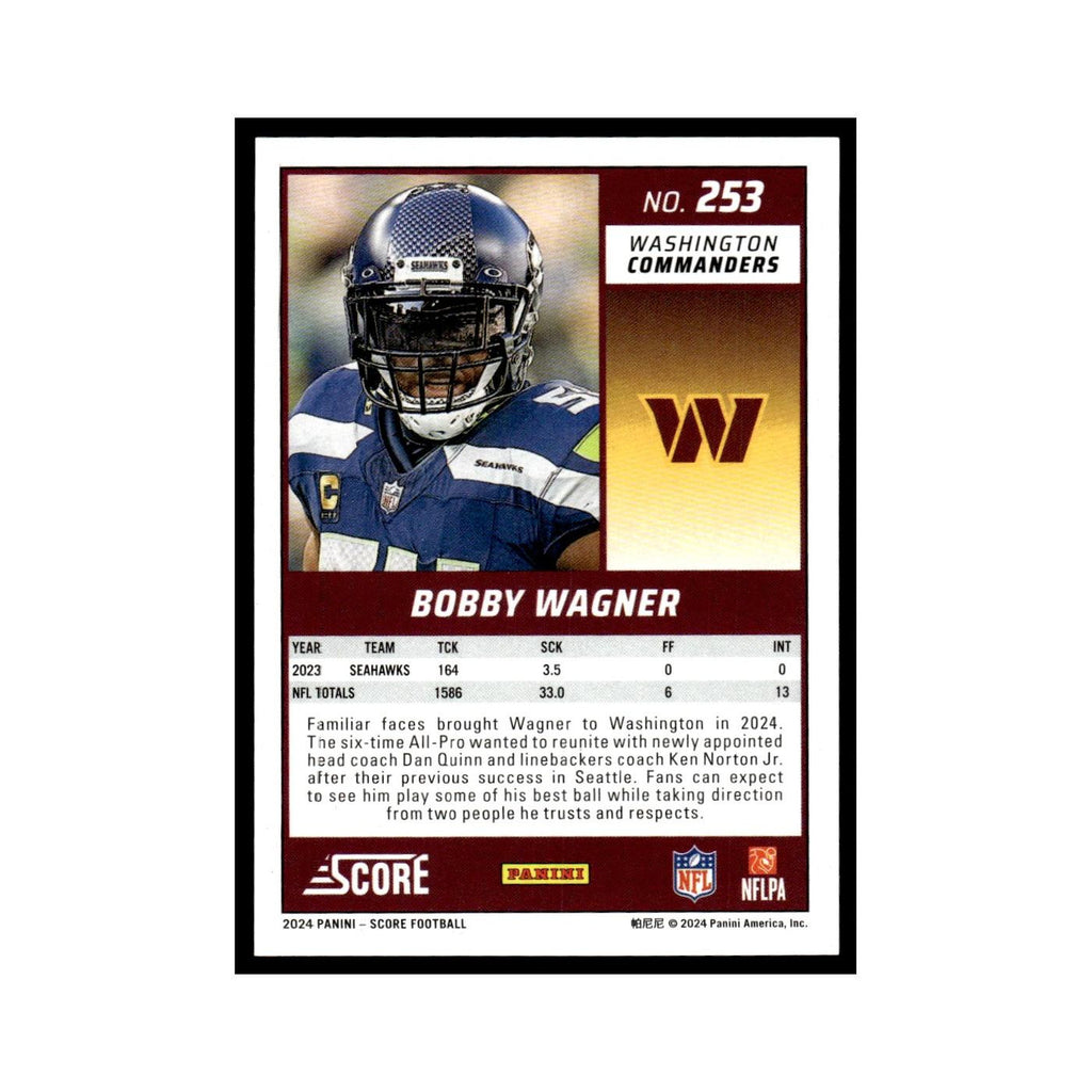 Bobby Wagner 2024 Score #253 Washington Commanders Football Card NM