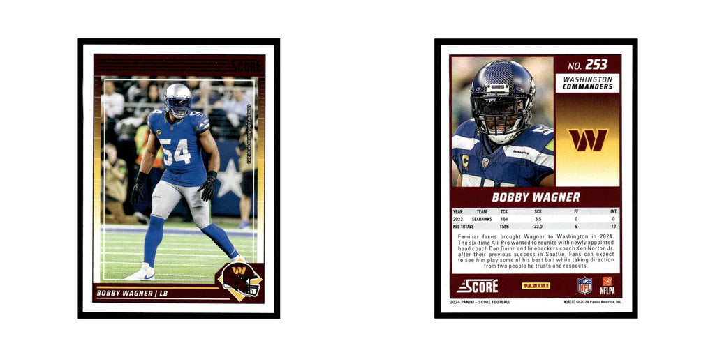 Bobby Wagner 2024 Score #253 Washington Commanders Football Card NM