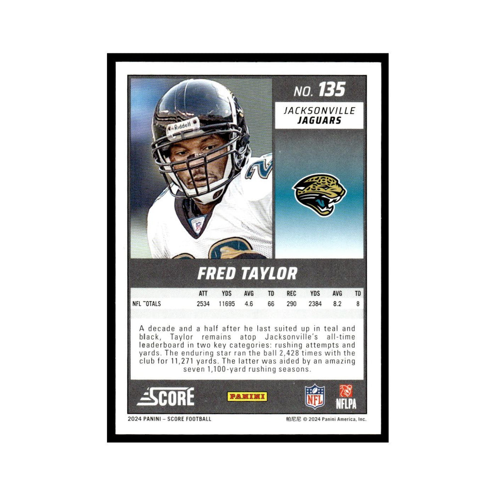 Fred Taylor 2024 Score #135 Jacksonville Jaguars Football Card NM