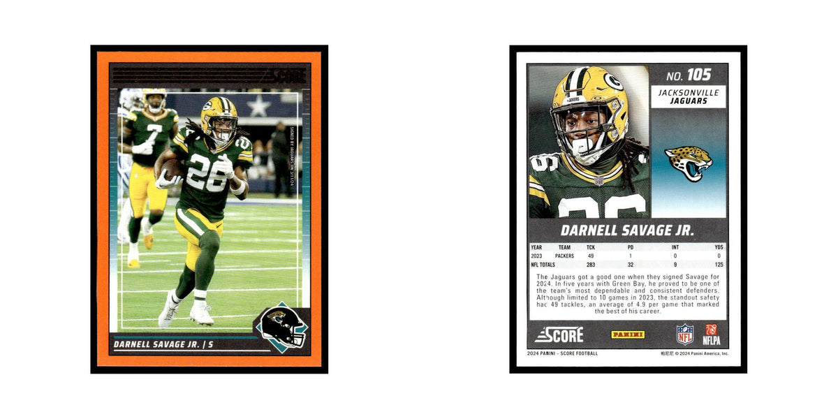 Darnell Savage Jr. 2024 Score #105 Jacksonville Jaguars Football Card NM