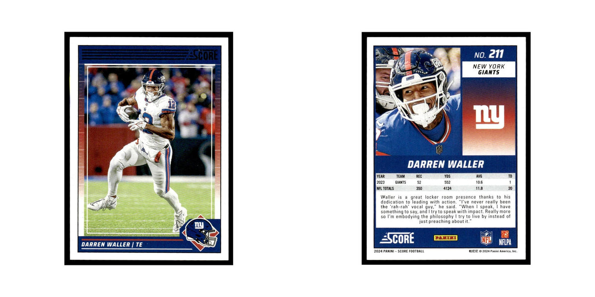 Darren Waller 2024 Score #211 New York Giants Football Card NM