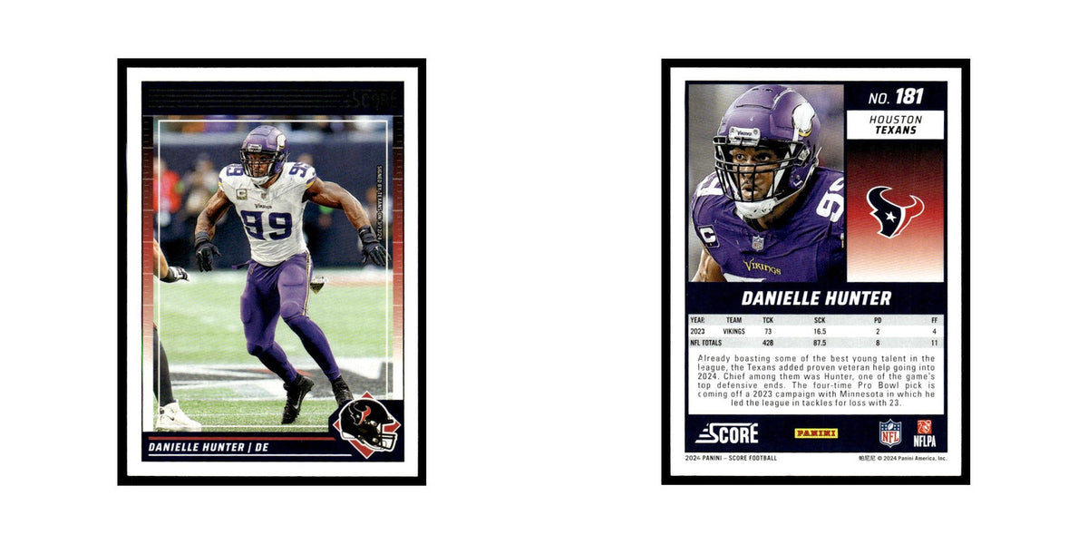 Danielle Hunter 2024 Score #181 Houston Texans Football Card NM