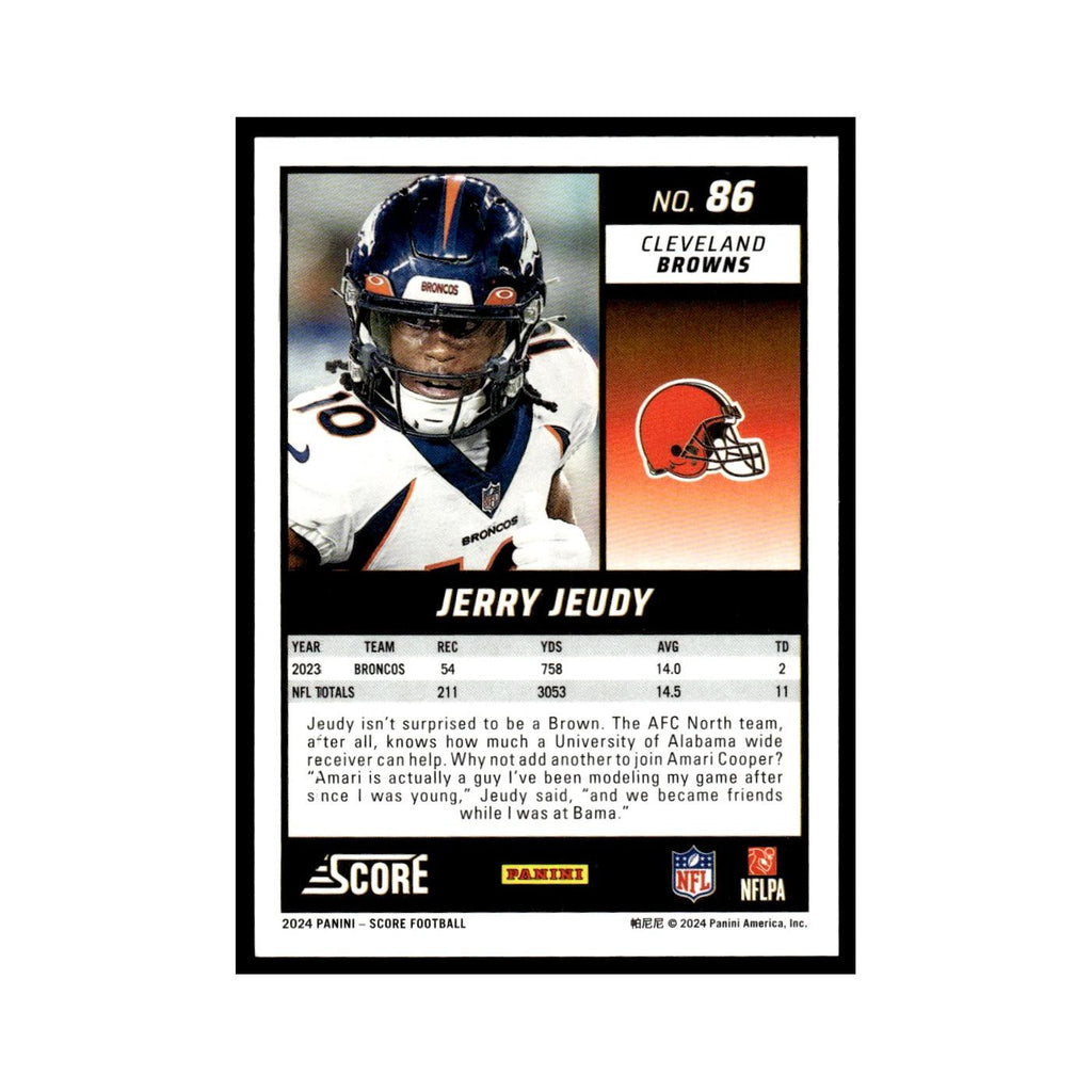 Jerry Jeudy 2024 Score #86 Cleveland Browns Football Card NM