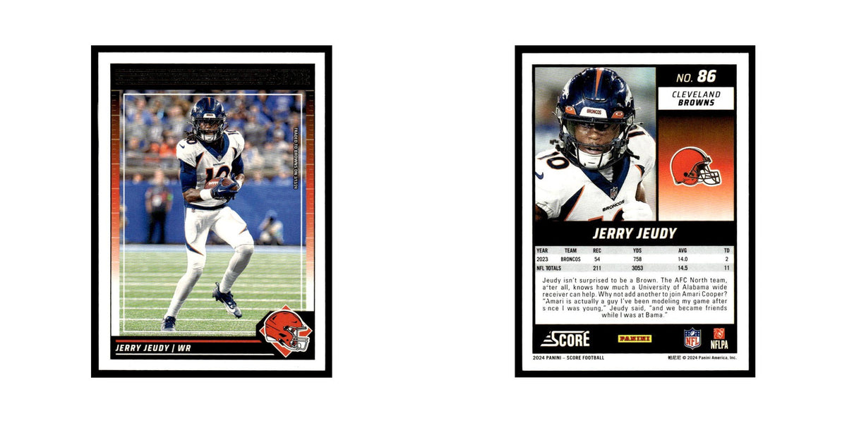 Jerry Jeudy 2024 Score #86 Cleveland Browns Football Card NM