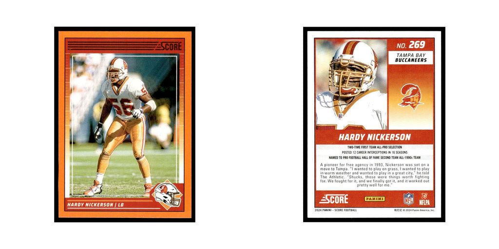 Hardy Nickerson 2024 Score #269 Tampa Bay Buccaneers Football Card NM