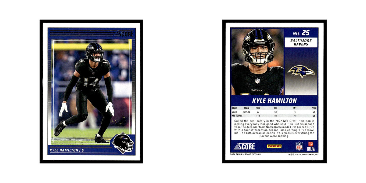 Kyle Hamilton 2024 Score #25 Baltimore Ravens Football Card NM