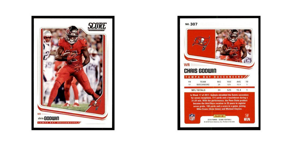 Chris Godwin 2018 Score #307 Football Cards Football Card NM