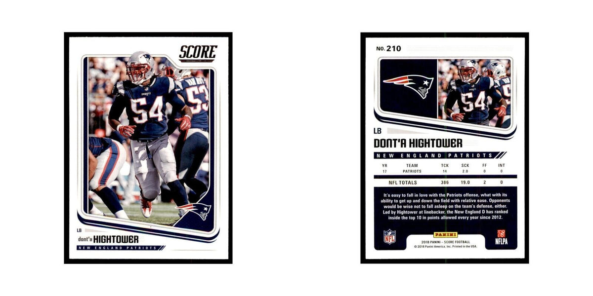 Dont'a Hightower 2018 Score #210 Football Cards Football Card NM