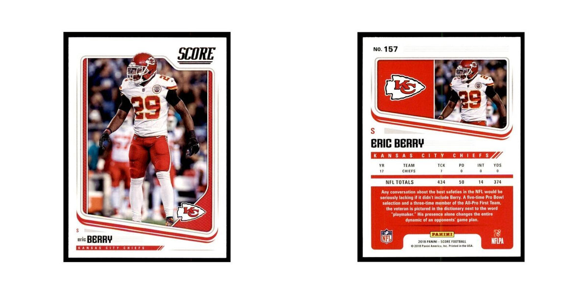 Eric Berry 2018 Score #157 Football Cards Football Card NM