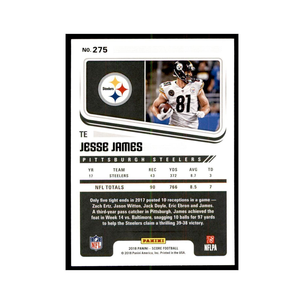 Jesse James 2018 Score #275 Football Cards Football Card NM