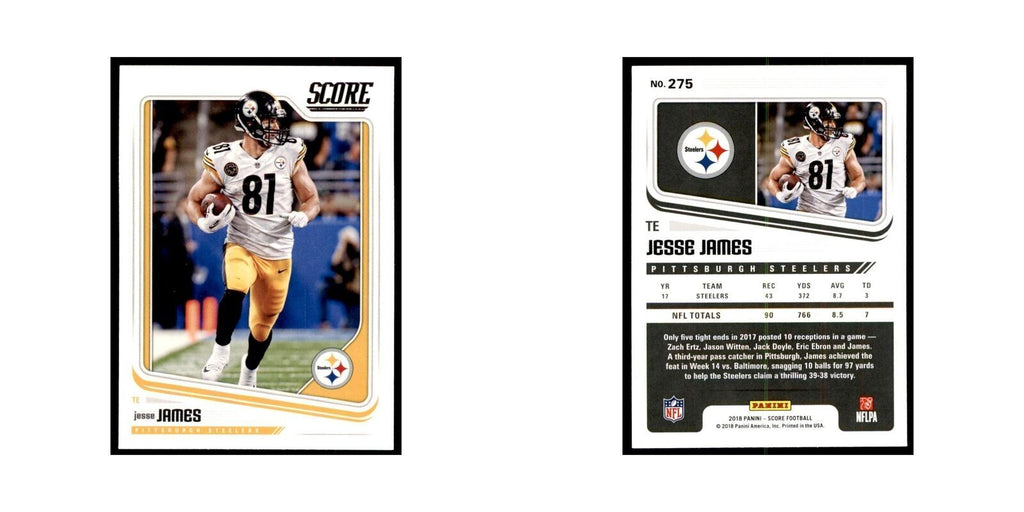 Jesse James 2018 Score #275 Football Cards Football Card NM