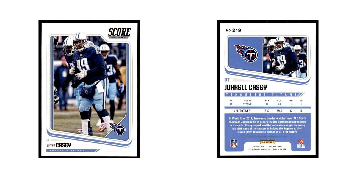 Jurrell Casey 2018 Score #319 Football Cards Football Card NM