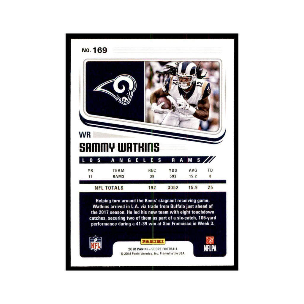 Sammy Watkins 2018 Score #169 Football Cards Football Card NM