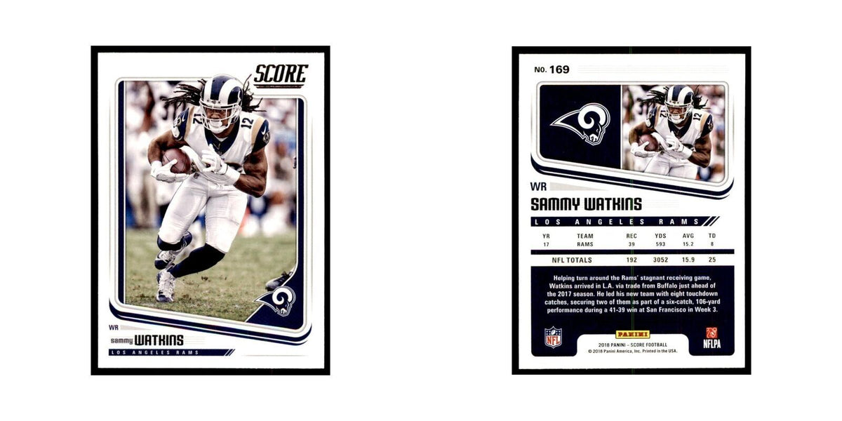 Sammy Watkins 2018 Score #169 Football Cards Football Card NM