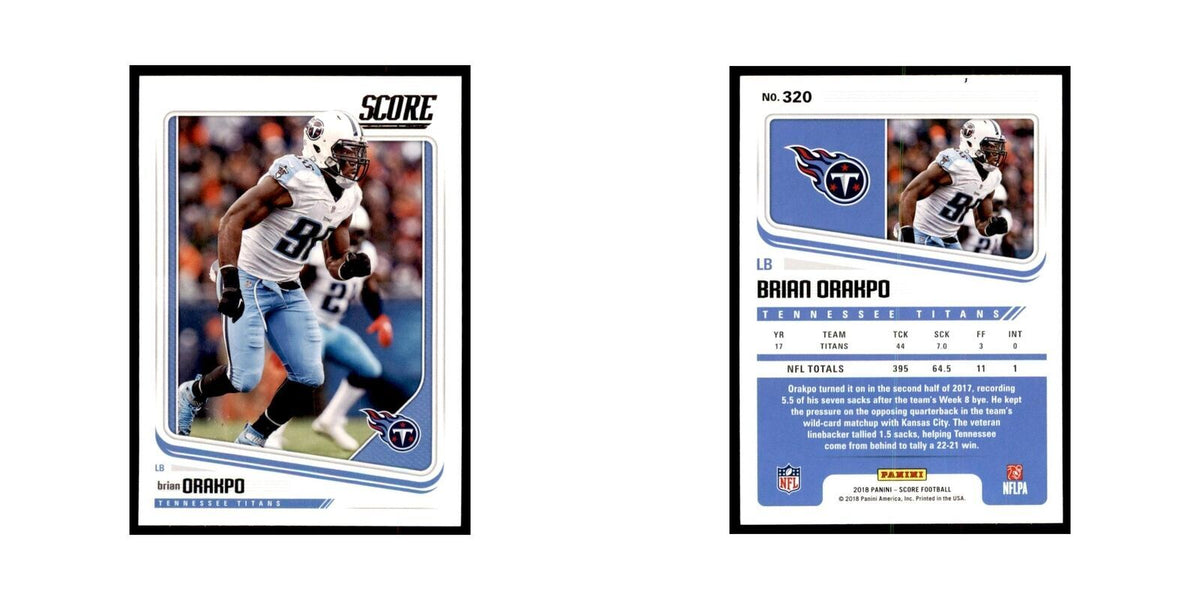 Brian Orakpo 2018 Score #320 Football Cards Football Card NM