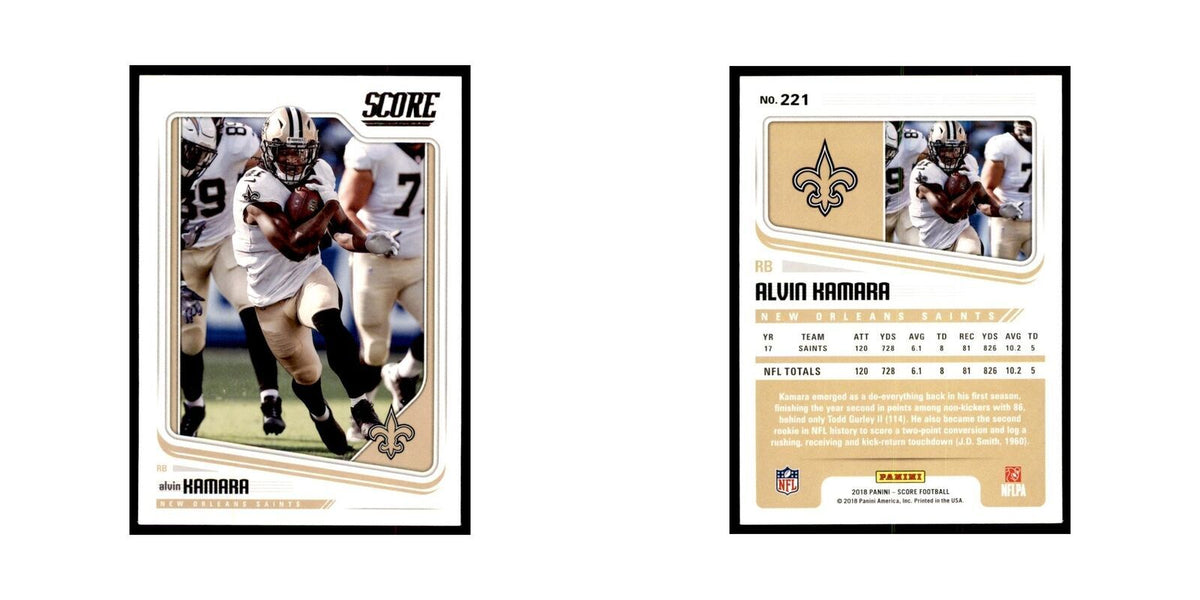 Alvin Kamara 2018 Score #221 Football Cards Football Card NM