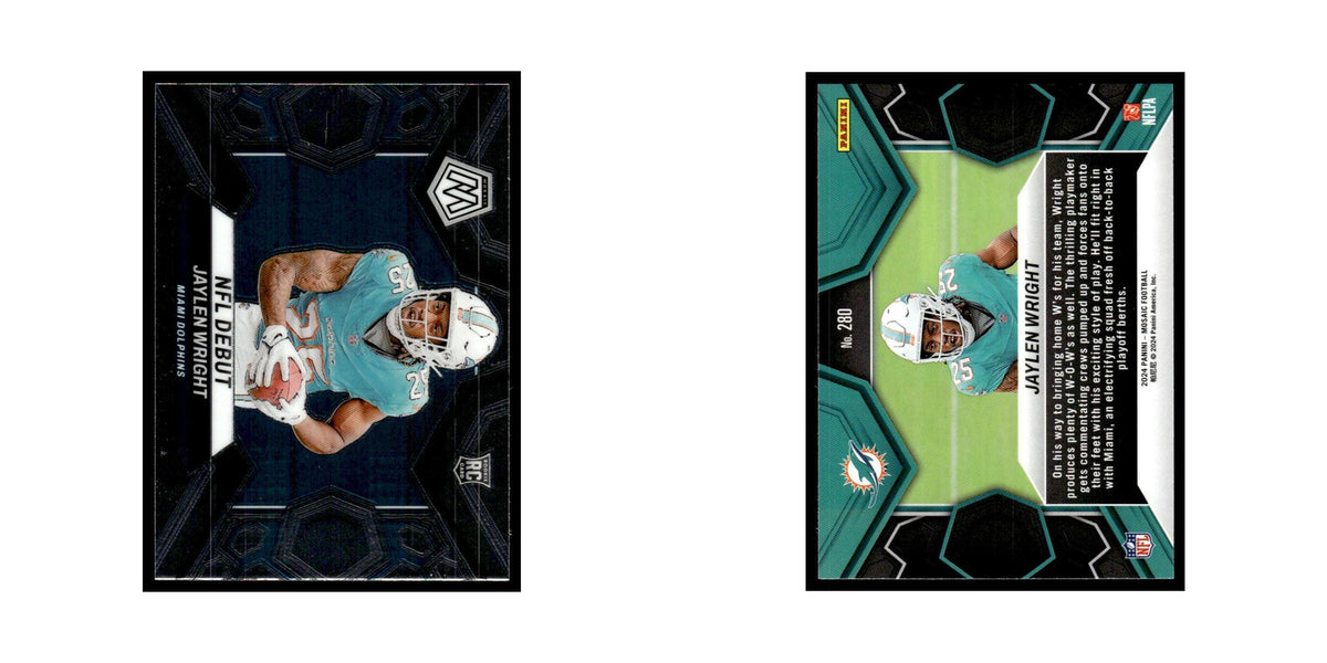 Jaylen Wright Rookie 2024 Panini Mosaic #280 Miami Dolphins Football Card NM