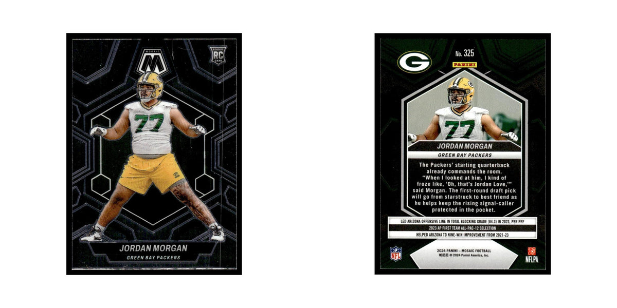 Jordan Morgan Rookie 2024 Panini Mosaic #325 Green Bay Packers Football Card NM