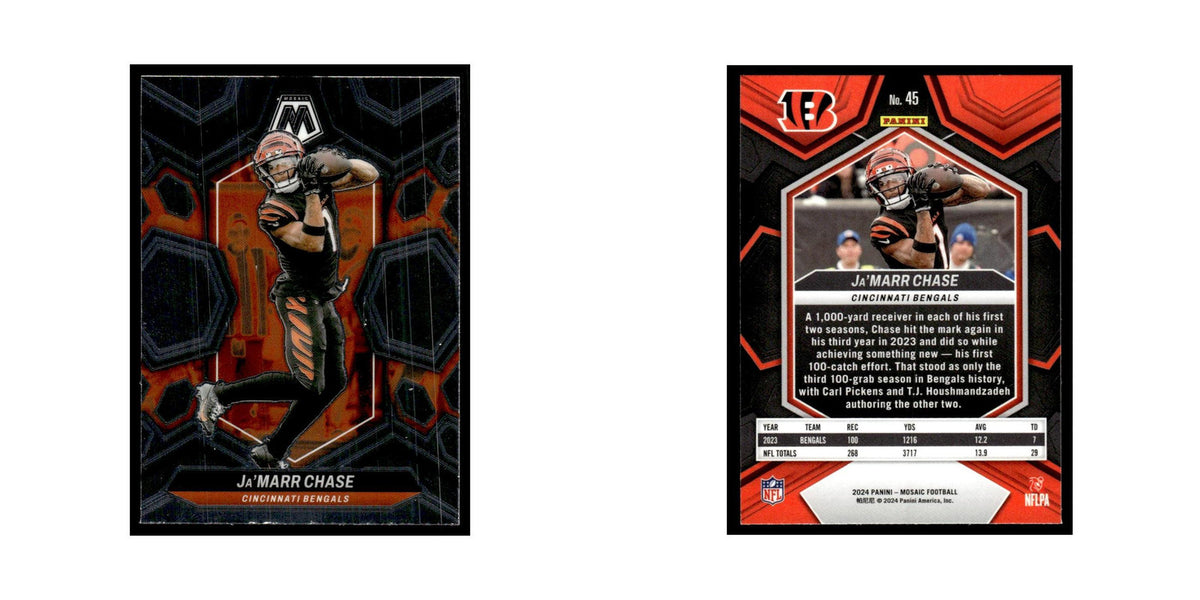 Ja'Marr Chase 2024 Panini Mosaic #45 Cincinnati Bengals Football Card NM