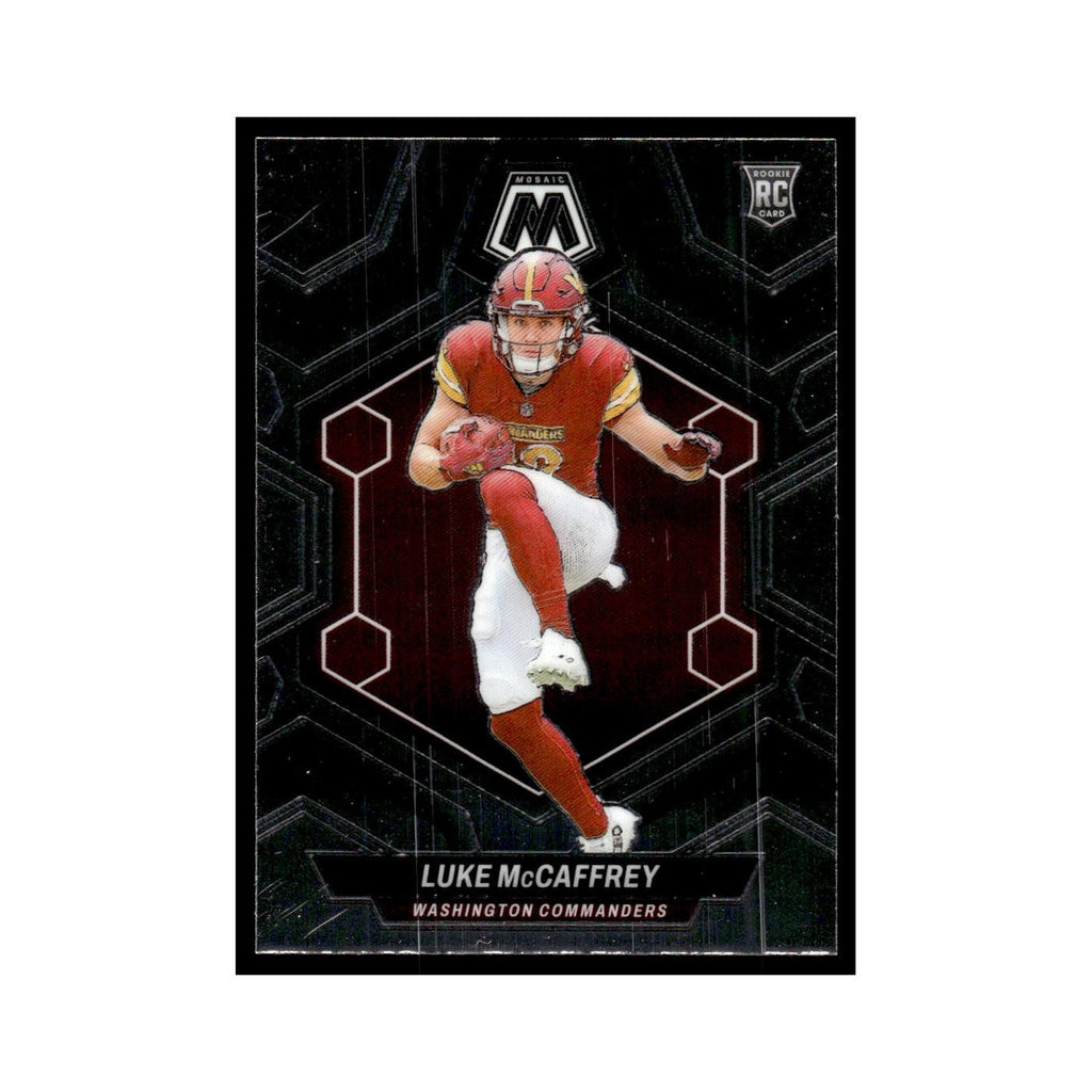 Luke McCaffrey Rookie 2024 Panini Mosaic #376 Washington Commanders NM